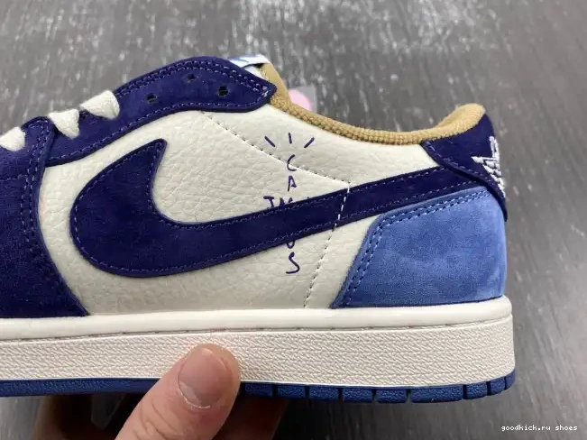 Cheap DM7866-808 TRAVIS CUSTOM JORDAN 1 X AIR SCOTT 0427